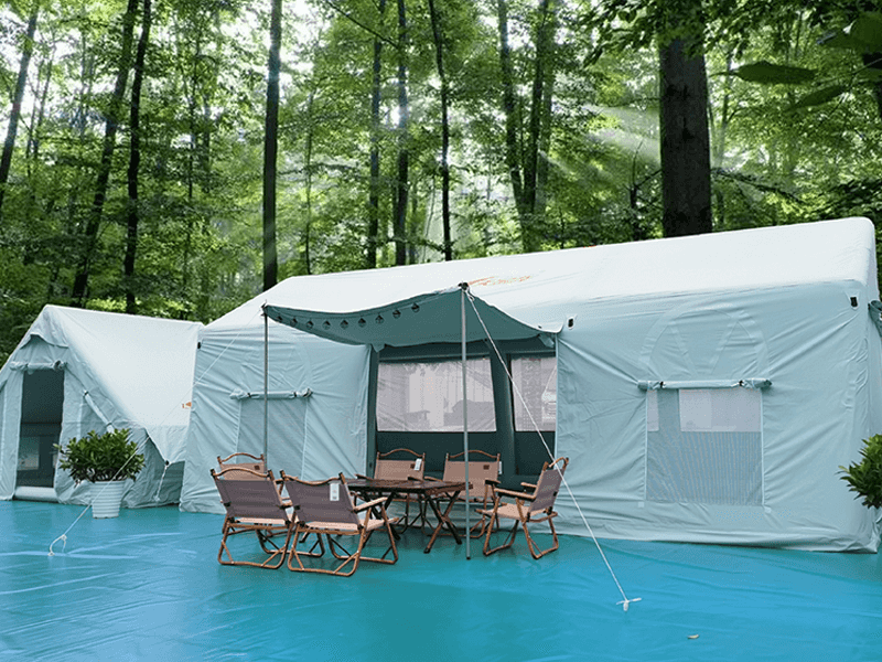 Tenda gonfiabile traspirante in PVC da 0,6 mm 0,7 mm Tenda ad aria impermeabile da campeggio esterna