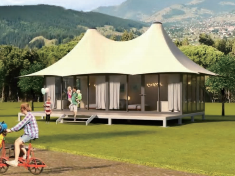 Tenda gonfiabile con struttura multi-top della serie Wild Luxury